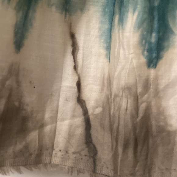 Vivien Ramsay tie dye skirt. Leather waistband. One of a kind.  Tag removed. - Picture 5 of 13